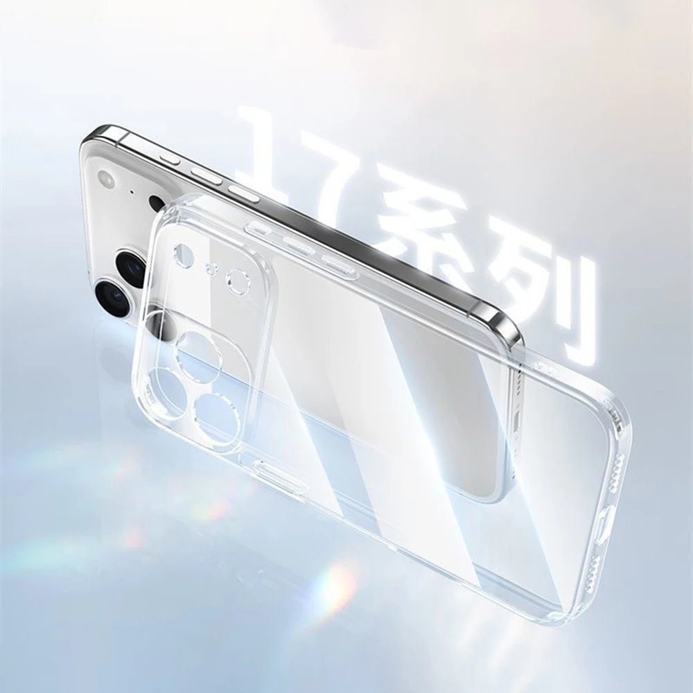 

Phone Case For iPhone 16,15,14,13,12,11 Plus,Pro,Max,XR,XS,X,Plus,SE,Mini Transparent Soft Cover