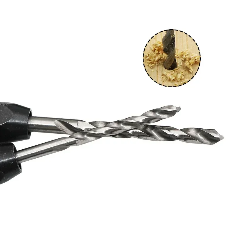

5 шт./компл. набор быстросменных сверл с шестигранным хвостовиком 2 мм-6 мм спиральное сверло стальная пластина резак для отверстий дрель HSS 6542 инструмент для открытого отверстия