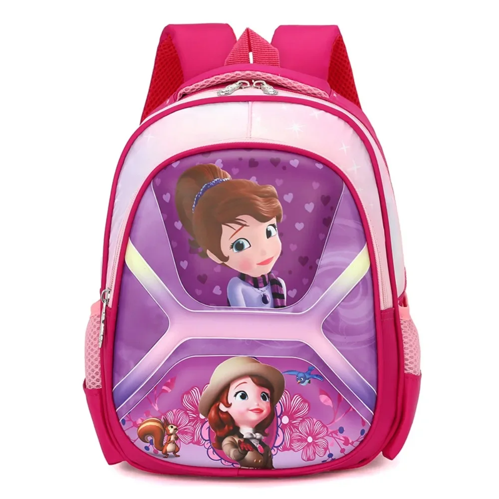 

New Kindergarten Backpack Cute Cartoon Princess Sofia Elsa Lightweight Large Capacity Fashionable Exquisite Children's Backpack