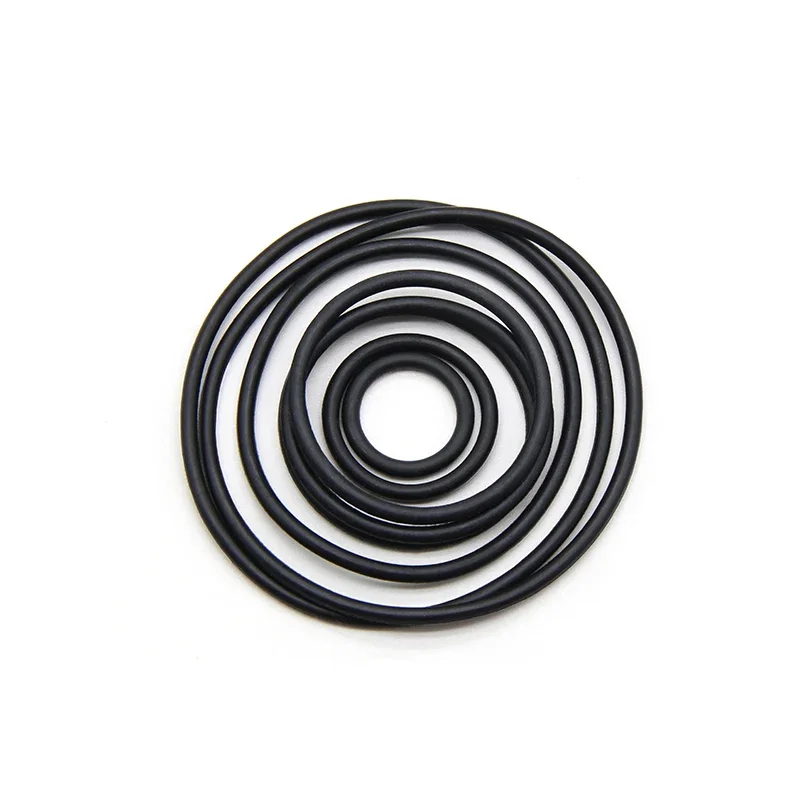 10/50pcs NBR O Ring Gasket CS 2mm OD 5mm~150mm Nitrile Butadiene Rubber Spacer Oil Resistance Washer Round Shape Black