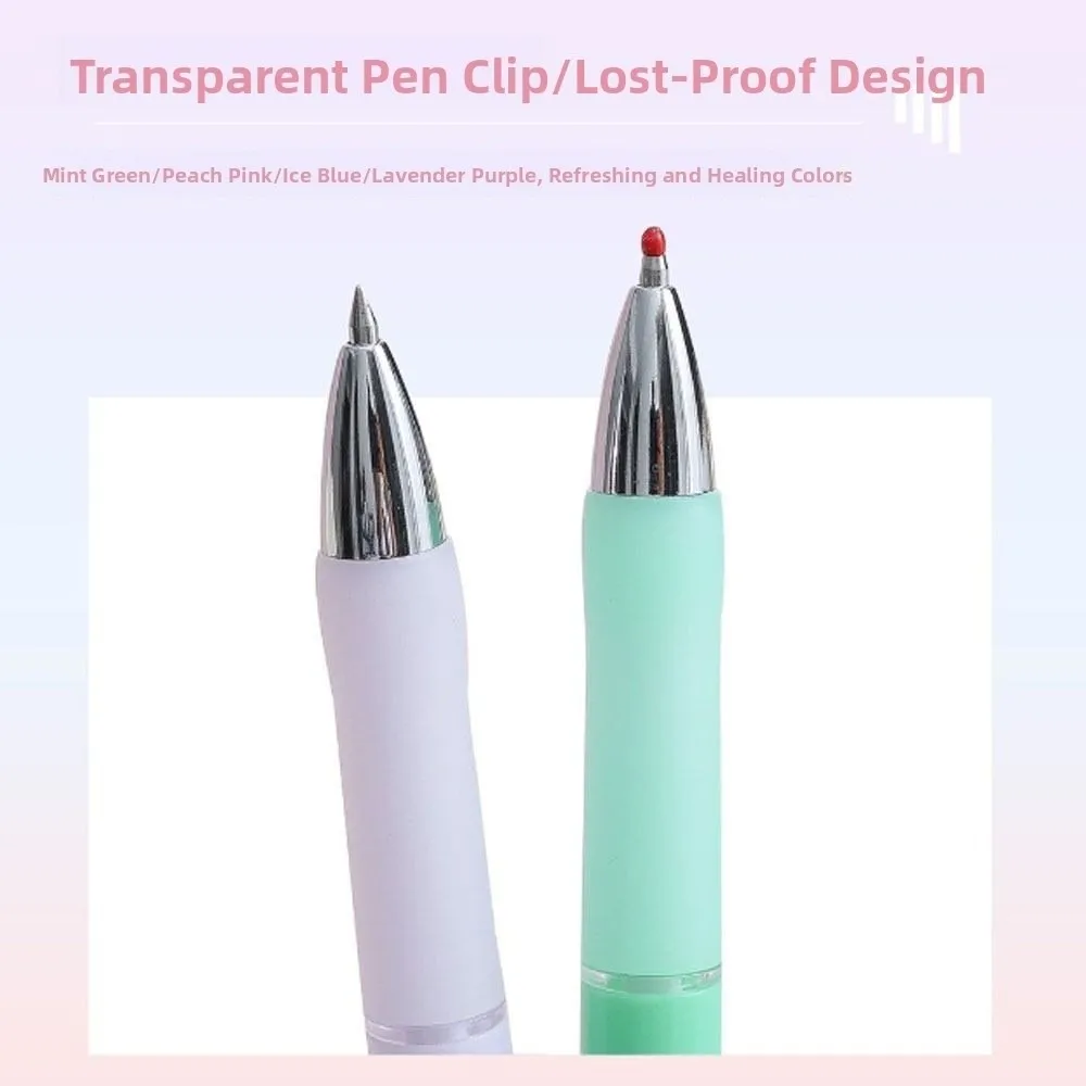 4PCS/Set Cartoon 0.5mm Neutral Pen Black Ink Press Sign Pen Soft Grip Quick Drying Gel Pen Writing Tool