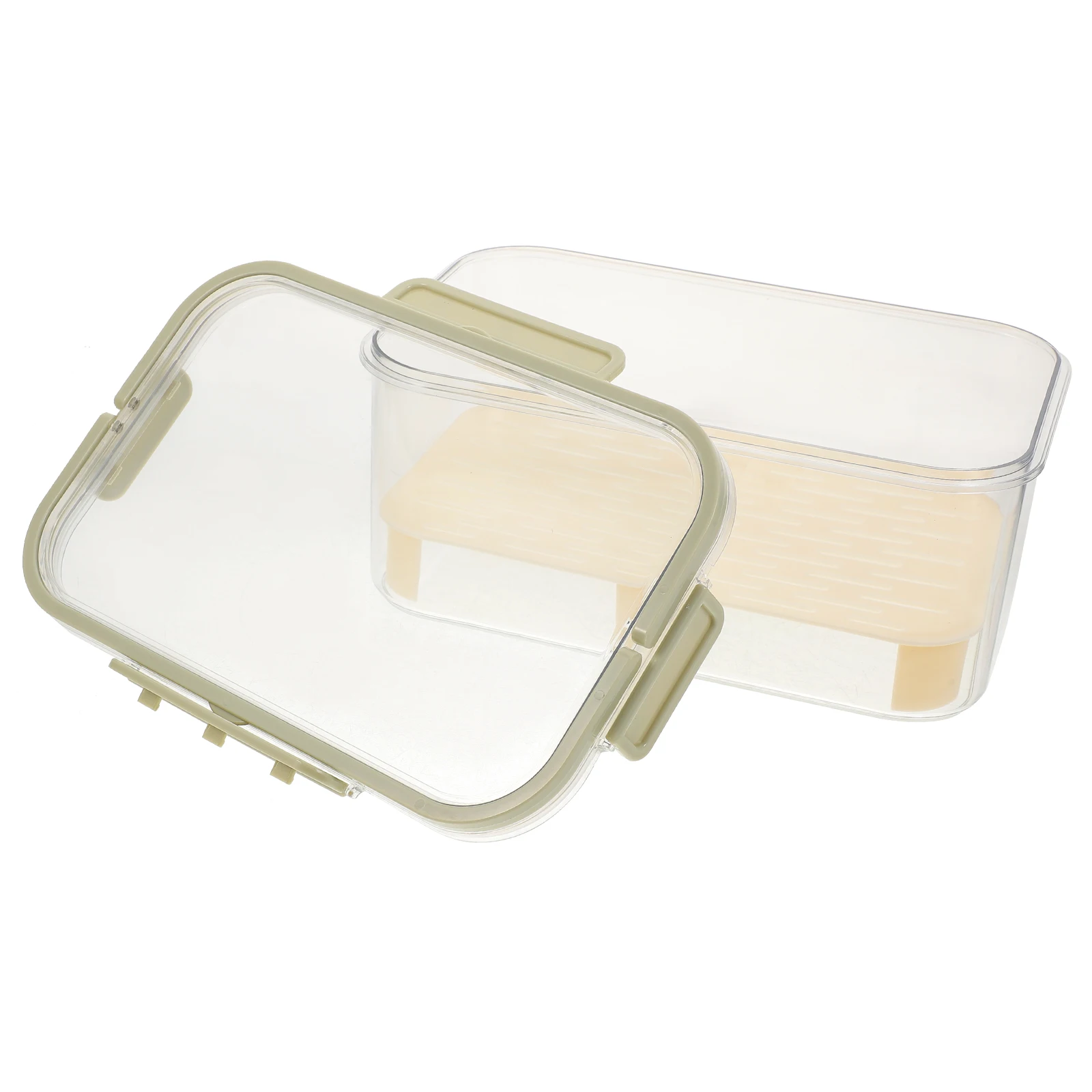 

Food Storage Containers Compact Airtight Fridge Preservation Boxes Vegetable Fruit Snack Clear Sealed Reusable Kitchen Helper