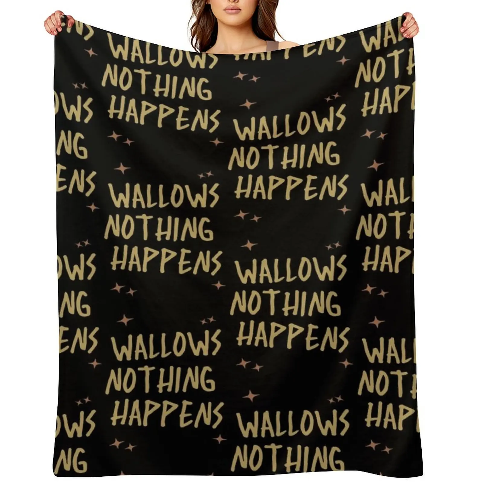 

Wallows Nothing Happens Music Throw Blanket Decoratives Plaid Luxury halloween Blankets