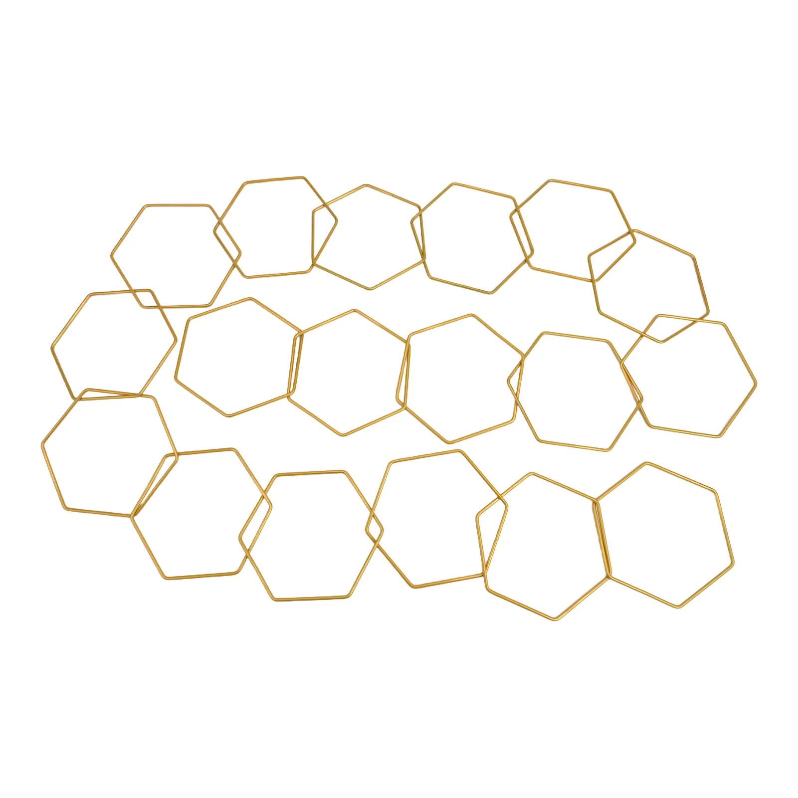 DIY 18 Pcs Hexagonal Metal Chain Trellis for Climbing Plants with Weatherproof Design for Indoor and Outdoor Use