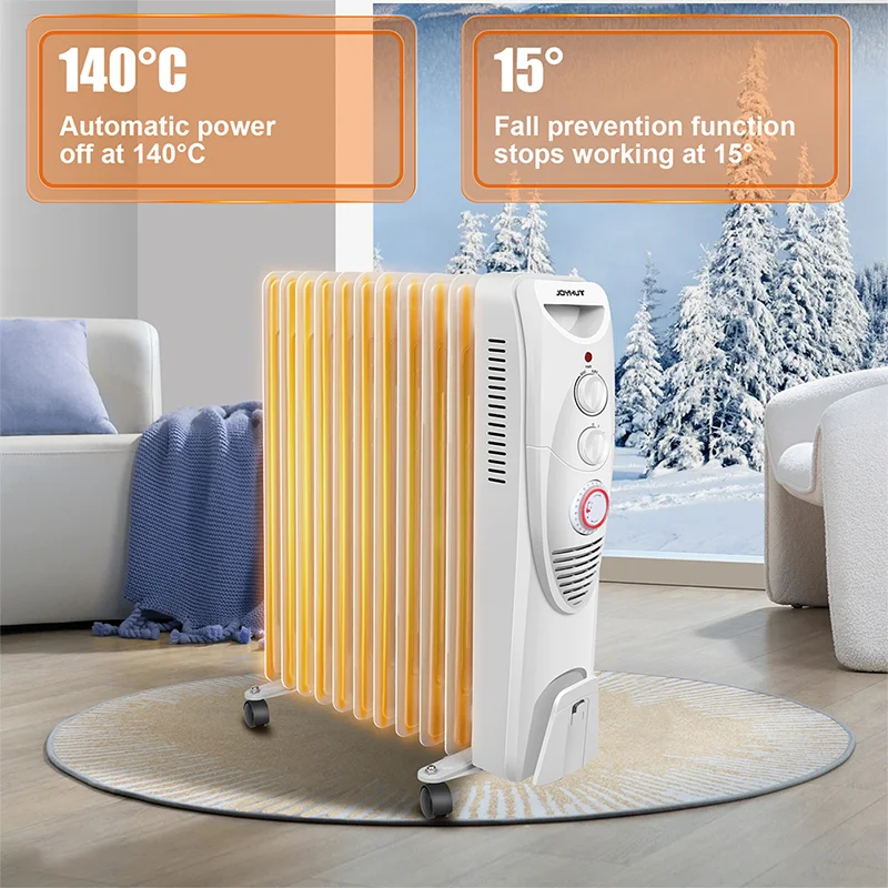 Electric Warmer Electric Radiator Oil Filled Radiator Heater Space Heater with wheels EU Plug Electric Heater