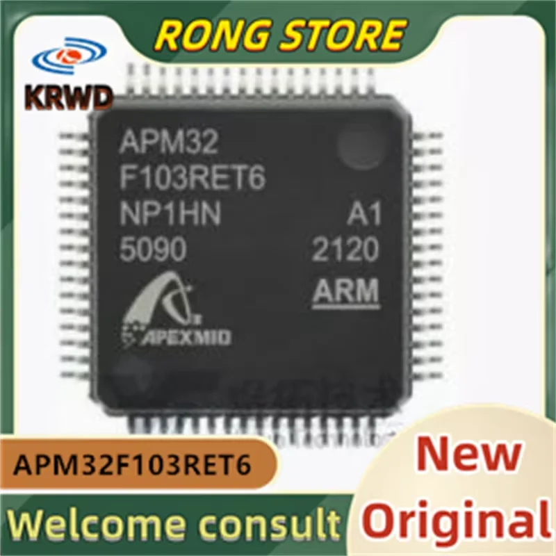 

5 шт. APM32 F103RET6, новый и оригинальный чип IC APM32F103RET6 APM32F103 LQFP-64, микроконтроллер