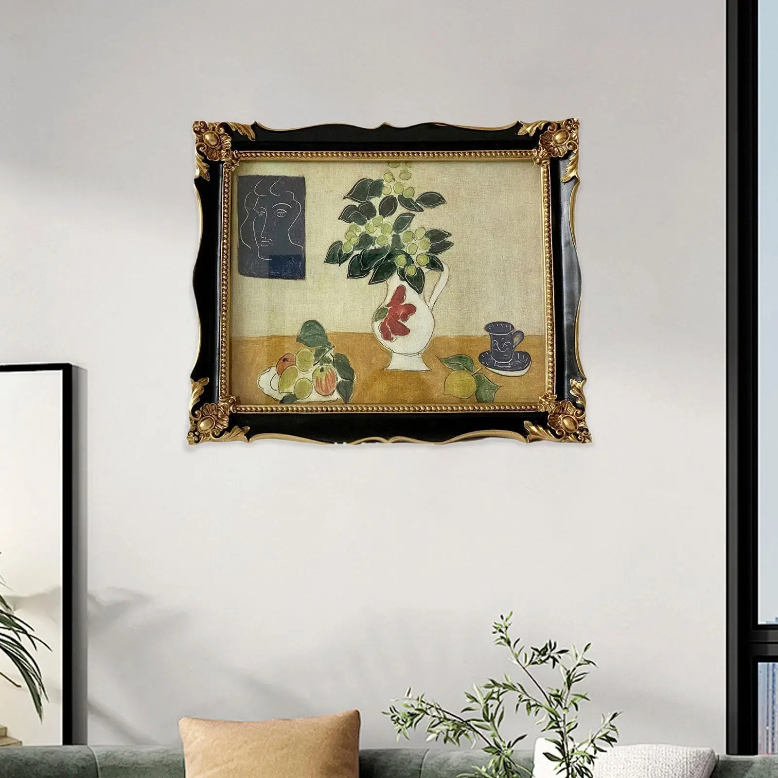 

Рамка для фото в стиле барокко, рамка для фотодисплея из смолы, настенная настольная декоративная рамка, домашний декор, винтажная фоторамка