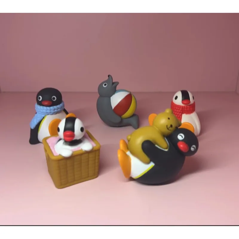 

Cute Cute Penguin Family Ski Play PINGA Small Sea Lion Ornament Twist Action Figures Children's Toys Birthday Gift Toys