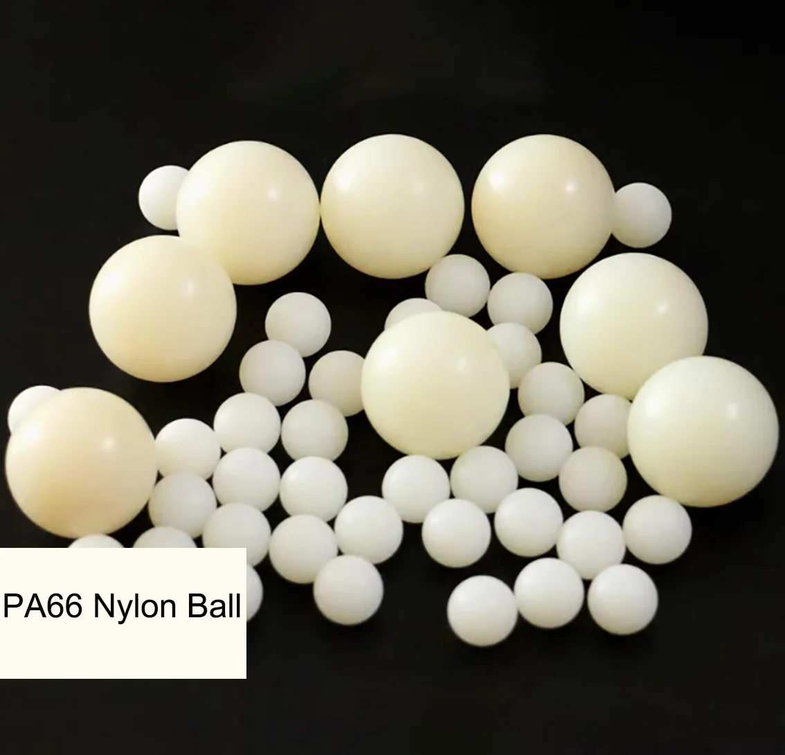 Pa66 Nylon SolidPlastic Ball 1.0/ 2.0/3/3.175/3.5/4/4.76/5/6/6.35/7/8/9/9.525/10/11.1125/12/12.7/14~80mm Precision ball bearings