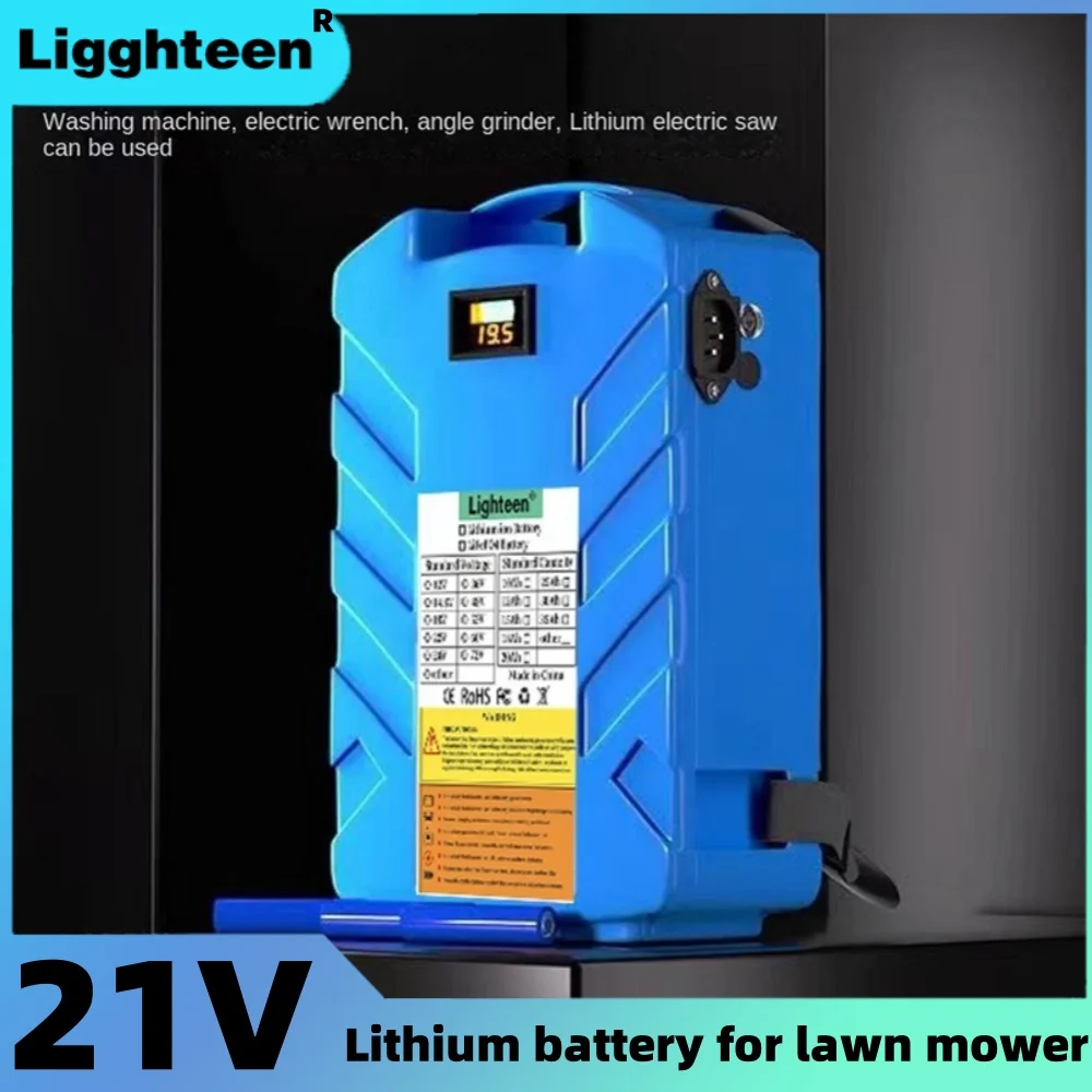 The new 21v10Ah/15Ah/20Ah portable lithium-ion garden mower battery is suitable for a variety of hedge electric garden tools