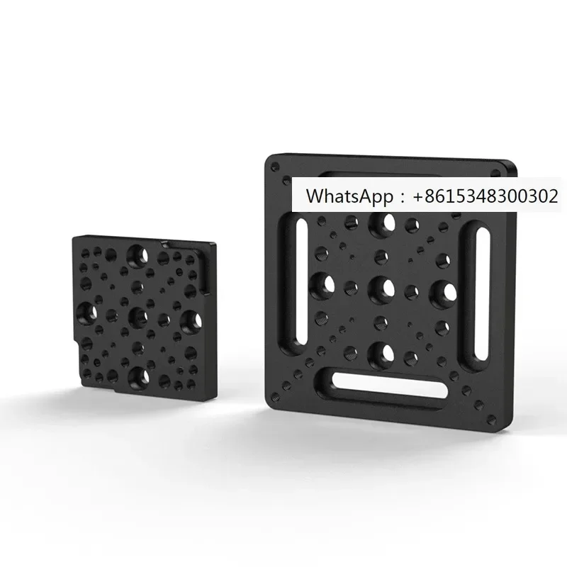 

Displacement slide universal adapter plate optical bread board with M3M4M6 threaded hole and M6 countersunk hole