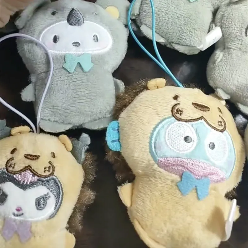 Hello Kitty Cartoon Kuromi Panda Drag Series Hangyodon Peluche Bambola My Melody Cinnamoroll Borsa Appesa Portachiavi Decorazione Regalo