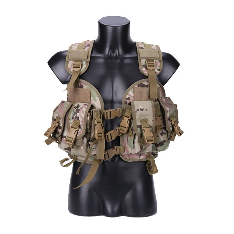 Kamizelka taktyczna 97. Kamizelka taktyczna Outdoor Men Airsoft Paintball Body Armor z torbą na wodę Kamuflażowa kamizelka bojowa