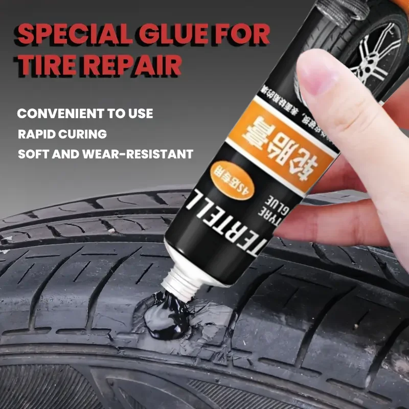 High Viscosity Shoe Glue - Tire Repair Adhesive for Cracked Soles & Damaged Shoes, Waterproof & Wear-Resistant Rubber Filler