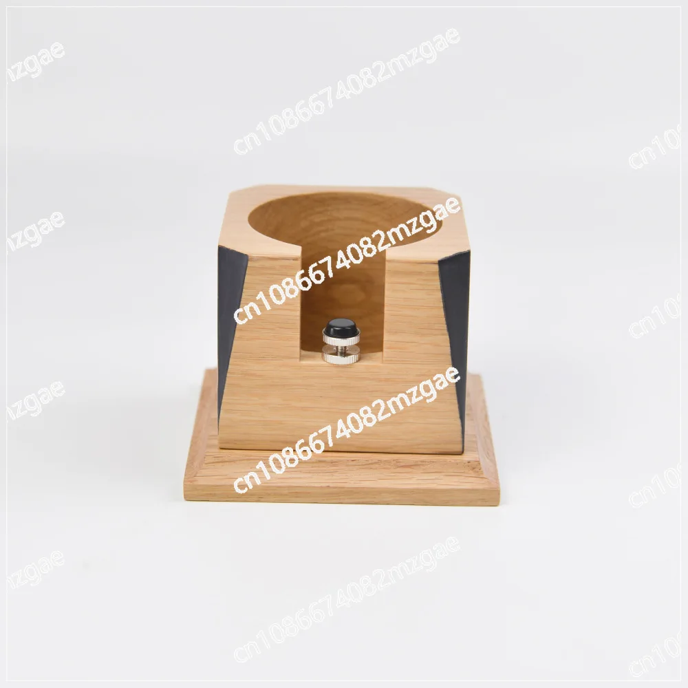 

Solid wood Italian type adjustable height powder pressing base handle support frame, coffee utensils