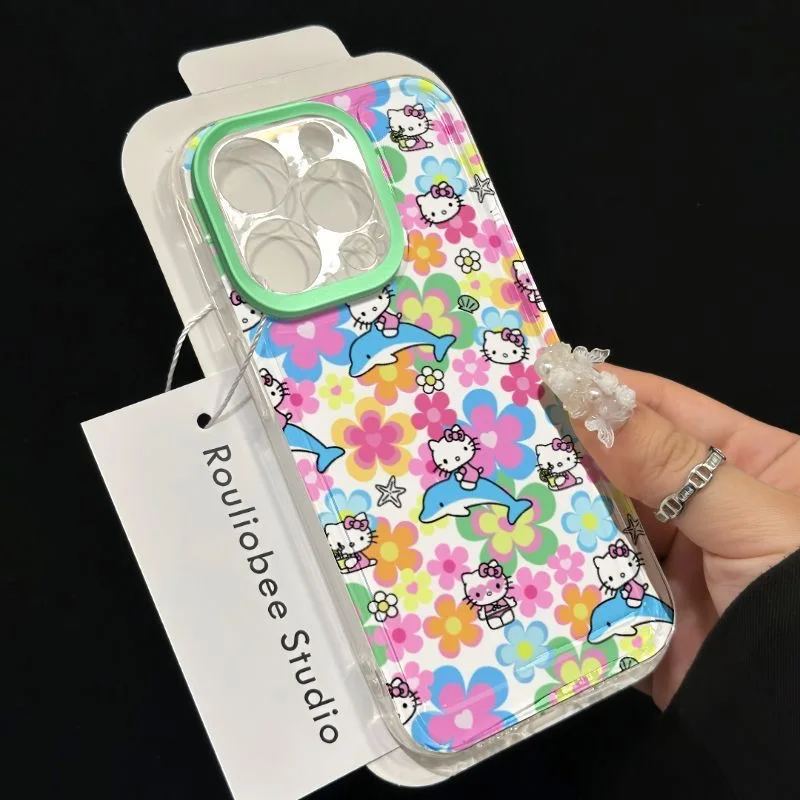 Hello Kitty Clear Space Phone Case For Vivo Y03 Y16 Y17 Y17S Y19 Y21 Y28 Y36 Y52S Y55S Y73S Y75 Y78 Y100 4G 5G Transparent Cover