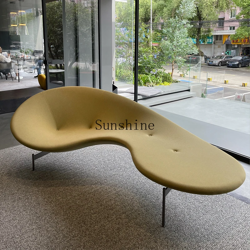

Italian special-shaped fiberglass/lobby model room creative curved pea sofa