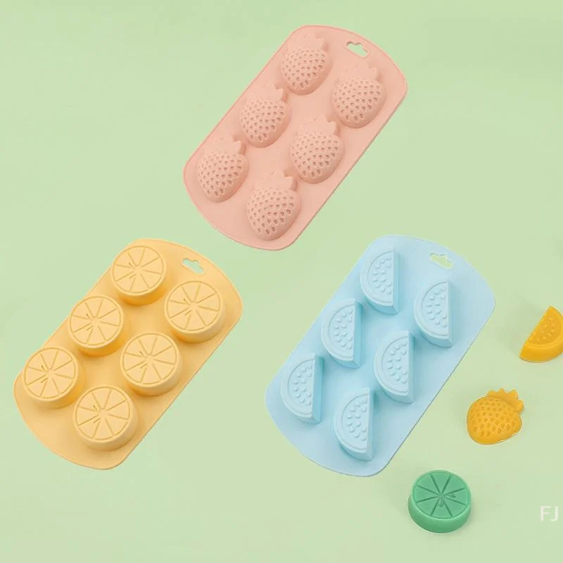 [YU]Watermelon Strawberry Lemon Shaped Silicone Mold DIY Flexible Easy Release Fondant Chocolate Gummy Pudding Molds