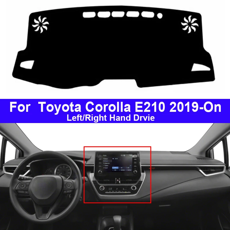 Car Dashboard Cover Dash Mat Carpet Cape For Toyota Corolla E210 2019 -On LHD RHD Auto Dashmat 2020 2021 Sunshade Anti-dirty