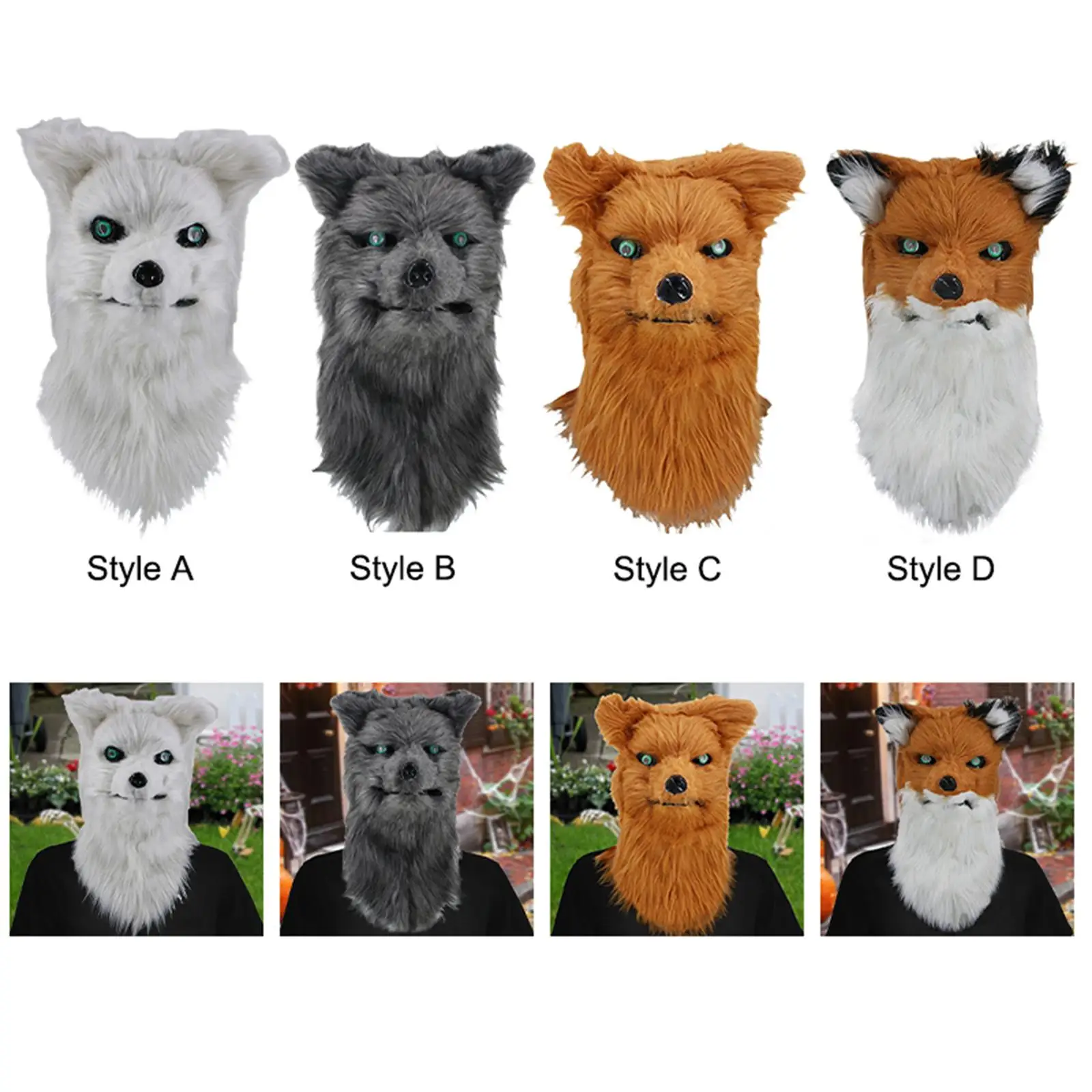 قناع الحيوان المضحك للبالغين، قناع تنكري للهالوين، قناع تنكري للحفلات، مهرجان الكرنفال، أداء الملابس التنكرية