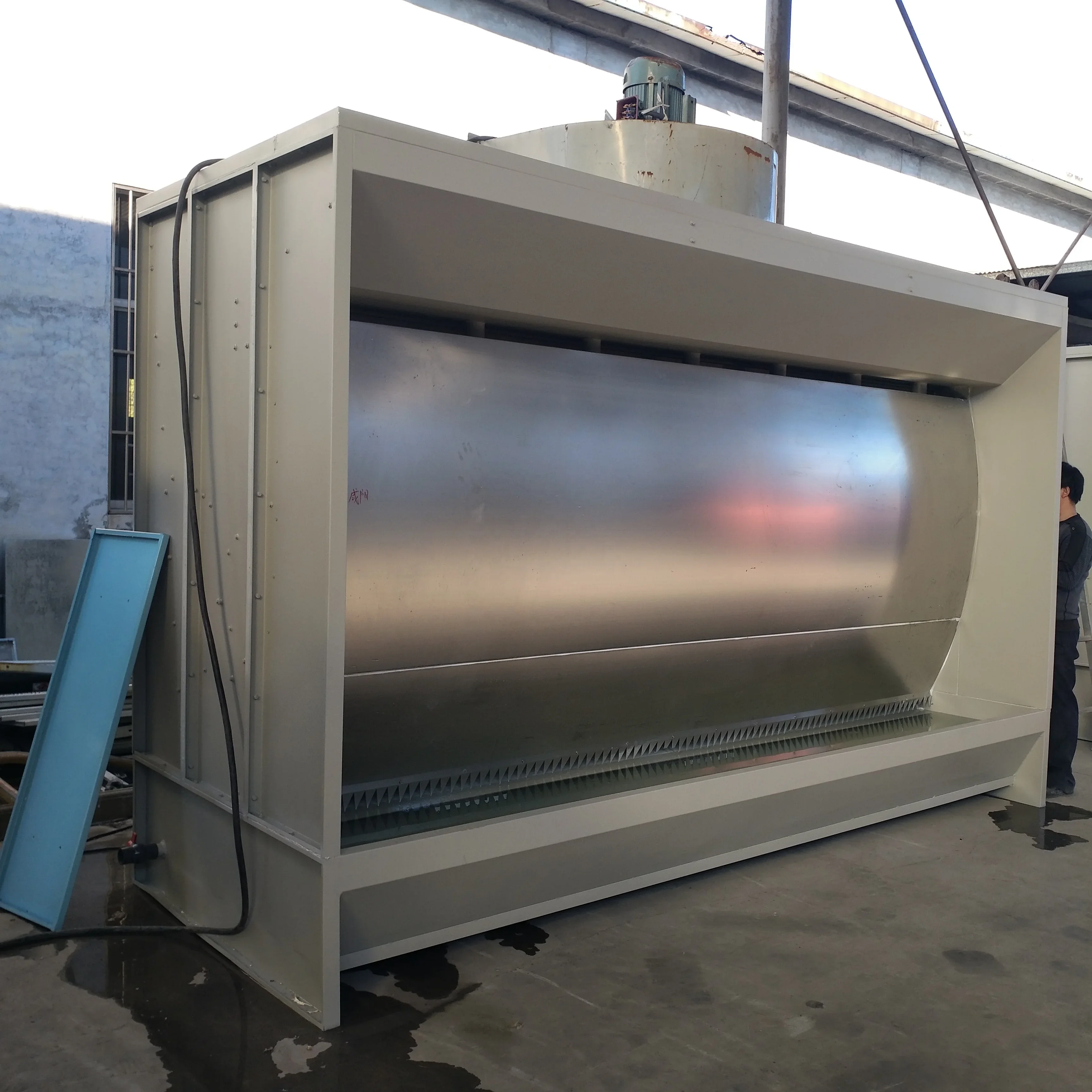 Water curtain wet spray paint room