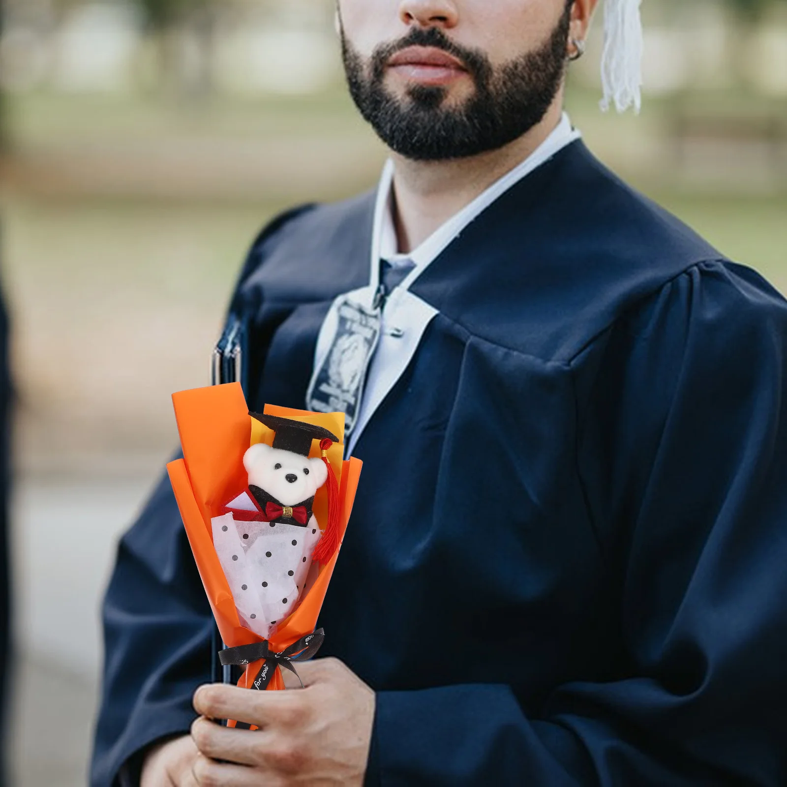 

Graduation Bear Bouquet Bears Party Decoration Congrats Animal Toys for Cloth Graduate Table Decorations Banquet