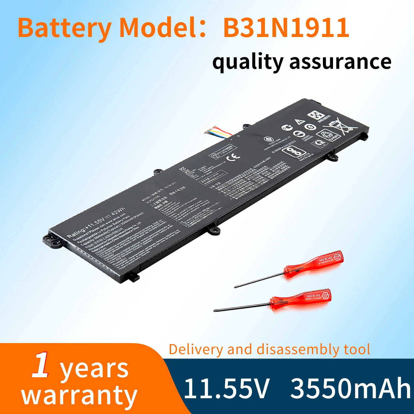 

BVBH B31N1911 Battery For ASUS VivoBook Flip 14 TM420IA TP470EA M413DA M413DA-EK162T M413DA-EK007T X421DA X421EA C31N1911