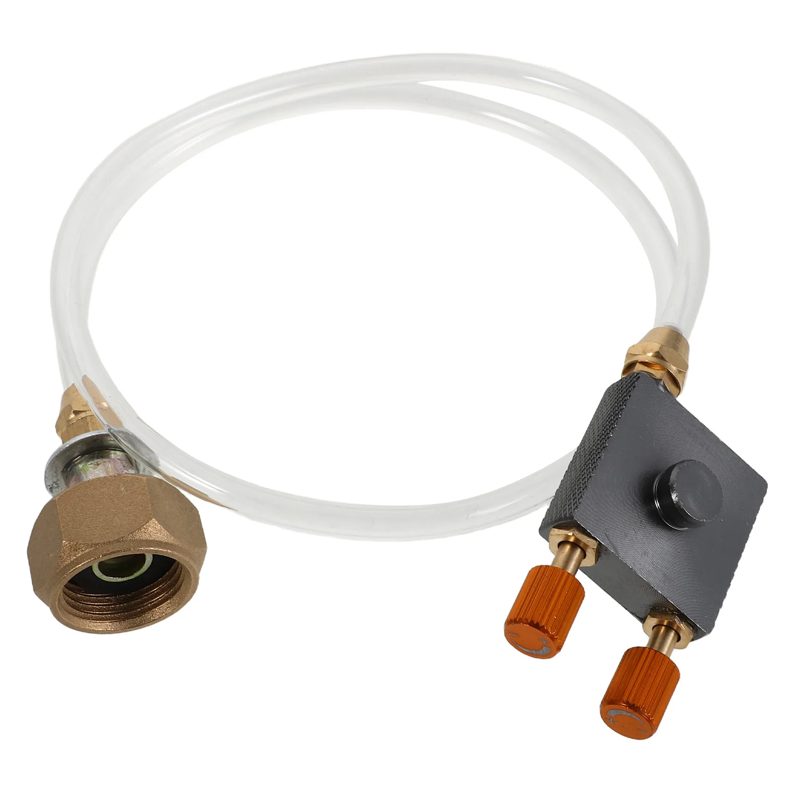 

Outdoor Camping Valve Adapter Propane Tank Converter Quick Gas Switch Connector Wear-Resistant Stove Refill Long Canister
