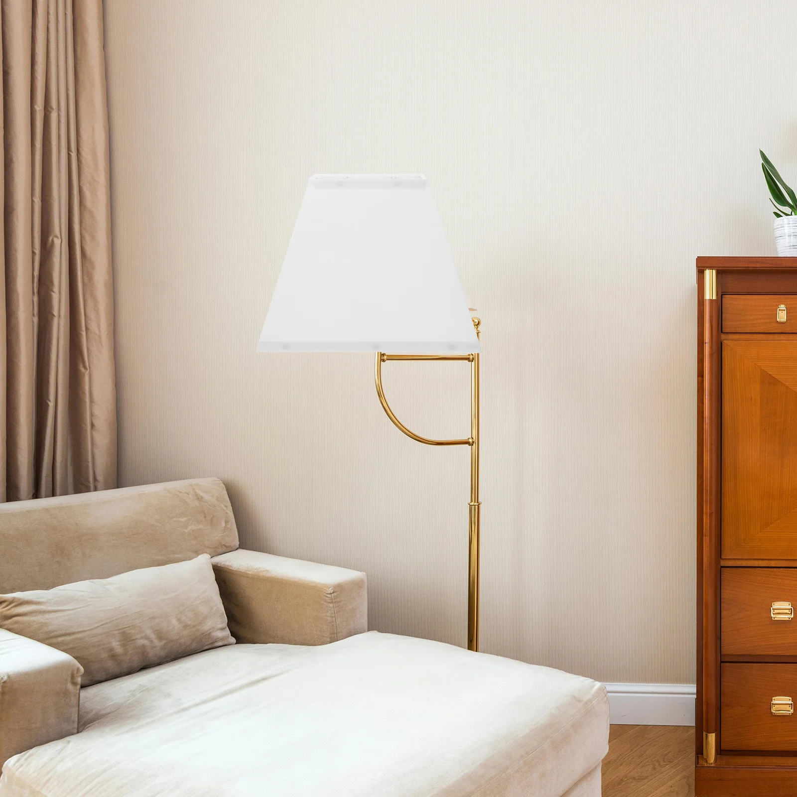 

10inch Square Fabric Lampshade White Linen Table Floor Lamps Easy Clean Replace Versatile Home Decor Lighting Accessory