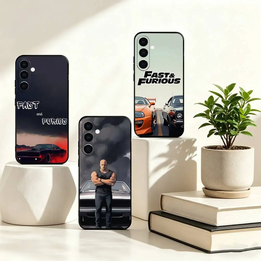 The movie F-Fast and Furious Phone Case For Samsung Galaxy A73,A72,A71,A70,A53,A52,A51,Soft Silicone Black Cover