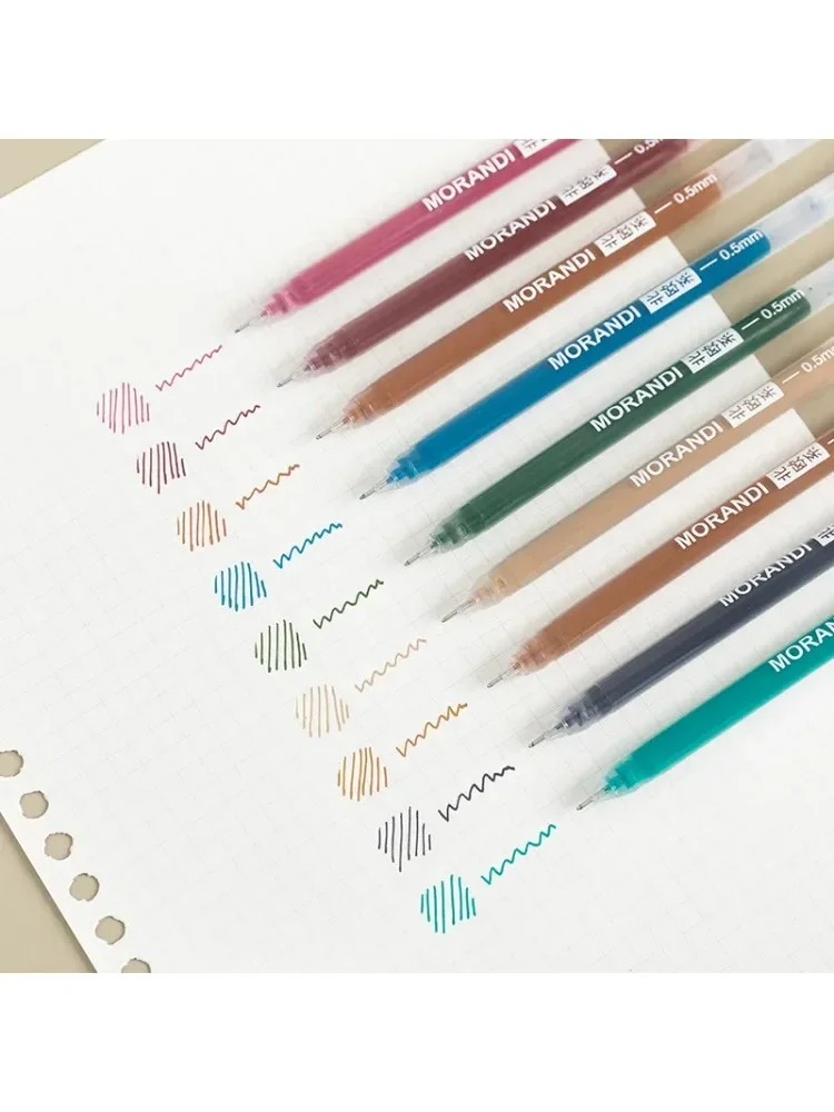 1Box Multi Color Neutral Needle Pen Morandi For Students Neutral Whole Needle Tube