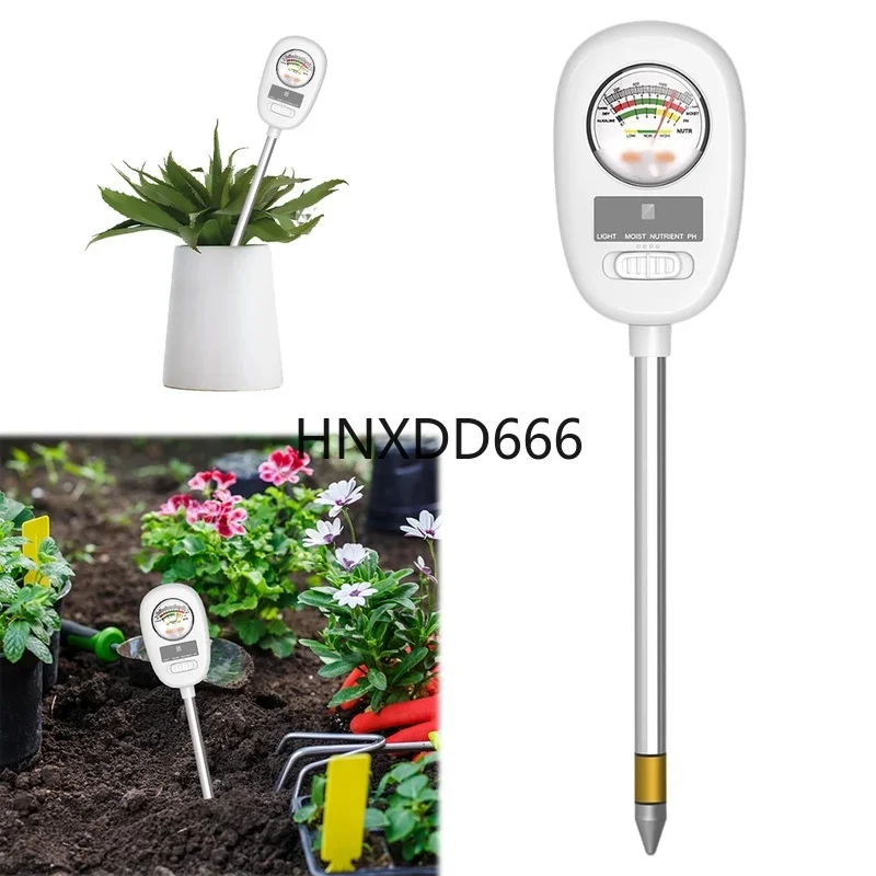 

Soil Moisture Tester Kit for Gardens and Lawns - Measures Moisture, Light, Nutrients, and pH for Indoor & Outdoor Use.