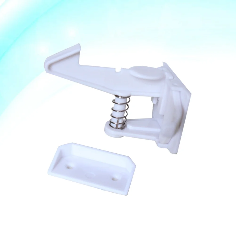 12 قطعة من أقفال خزانة سلامة الأطفال غير مرئية مقاومة للأطفال ومزالج درج متينة وقفل خزانة آمن لحماية الطفل