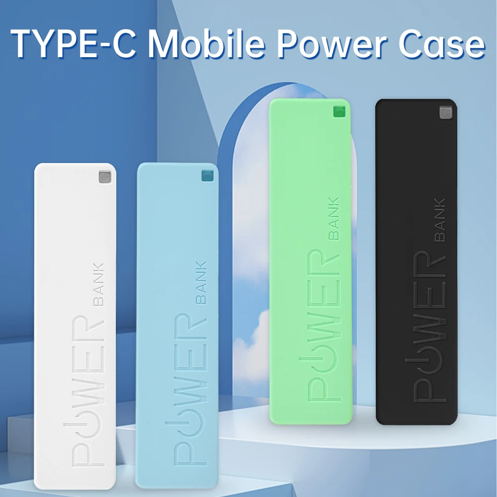 1 Section 18650 Diy Battery Case Type-c Interface Diy Power Bank Box Portable Mini Mobile Power Supply Case