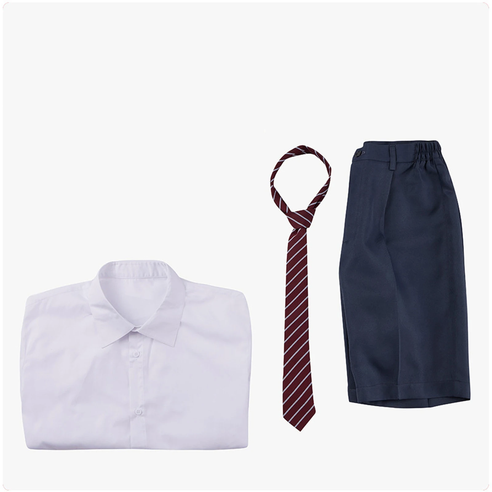 Фото Костюм для косплея по мотивам мюзикла «Матильда» Роальда Даля: серая школьная форма, рубашка, брюки, галстук, наряд для мальчика на Хэллоуин, для выступлений и вечеринок