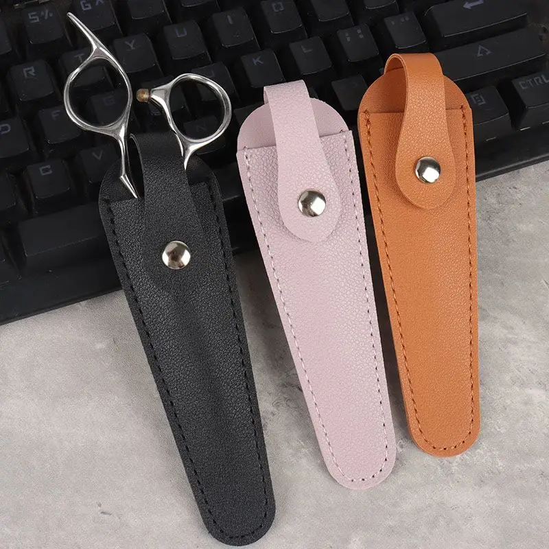 Salon hair scissors protective cover, PU leather material, portable beauty tool protection bag For Hair Accessories