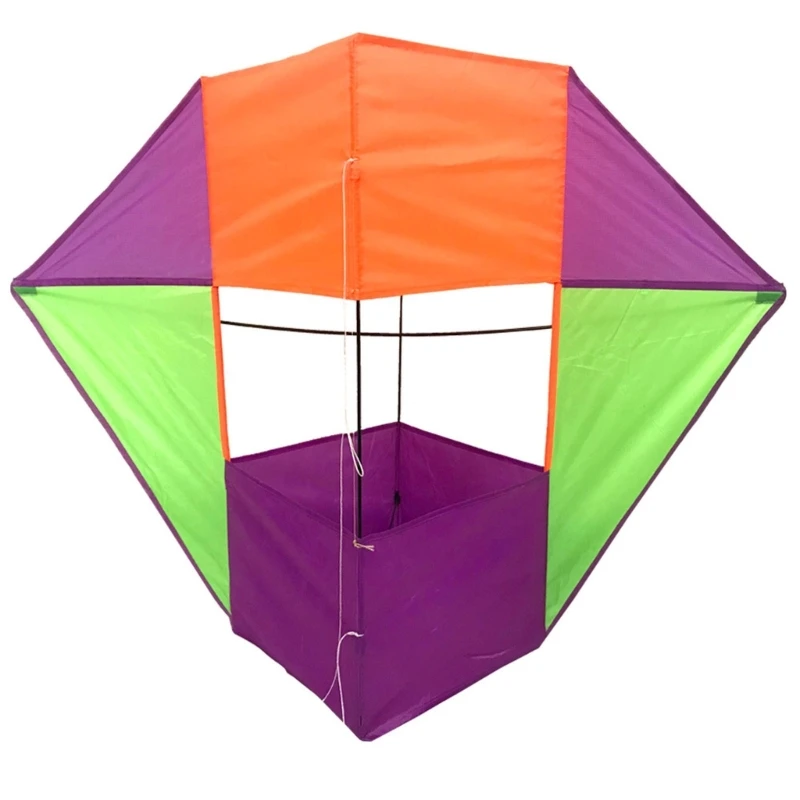 Large Cube Box Soft Tear-resistant Outdoor Sports Game Quality Easy to Fly Stereo Huge Kites