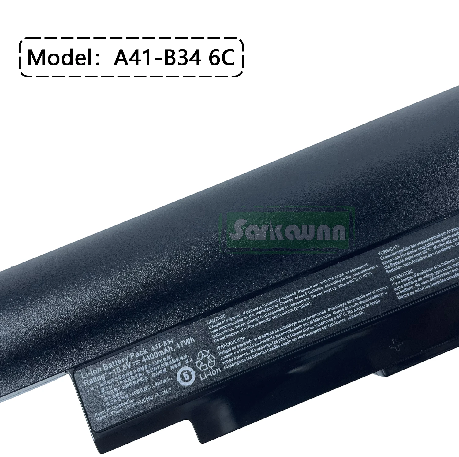 SARKAWNN 6 Sel A41-B34 6C Baterai LAPTOP untuk Medion Akoya S4209/S4211/S4213/S4214/S4215/S4216/S4217/S4611/S4613