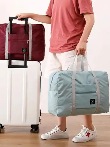 Travel Bag Folding Travel Storage Bag Travel Storage Bags Boarding Luggage Clothes Handbags Picnic Move House Large Handbag