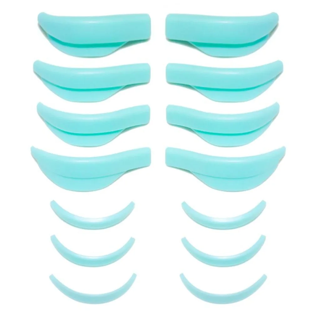 7Pairs Recycling Eyelash Perming Pad Silicone Eyelashes Perming Curler Reusable Lash Lift Shield Pads Eyelash Lifting Applicator