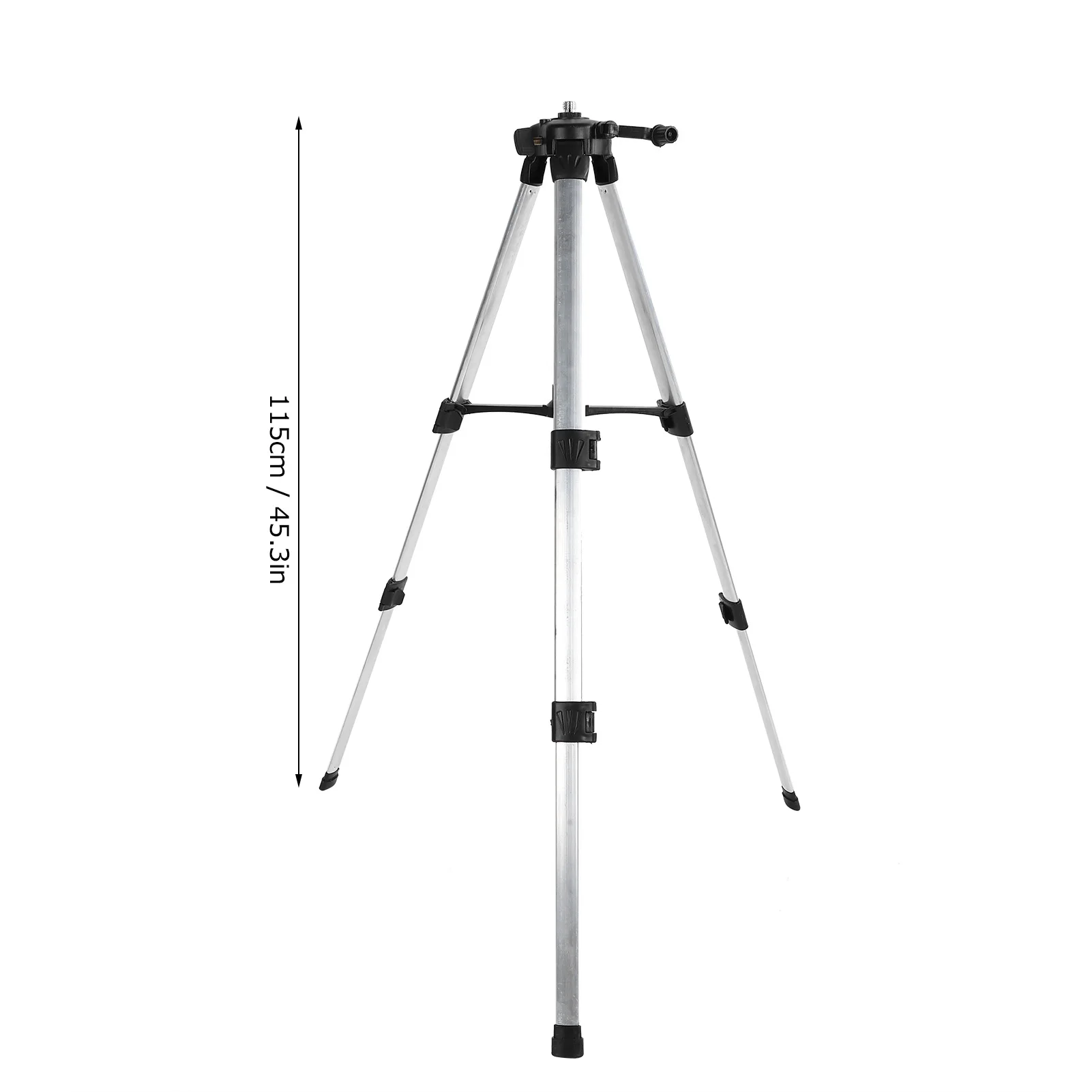 Level Inclinometer Tripod Aluminum Alloy Level Bracket 120cm Total Height 115cm Standing Height 5/8in Mounting Hole for