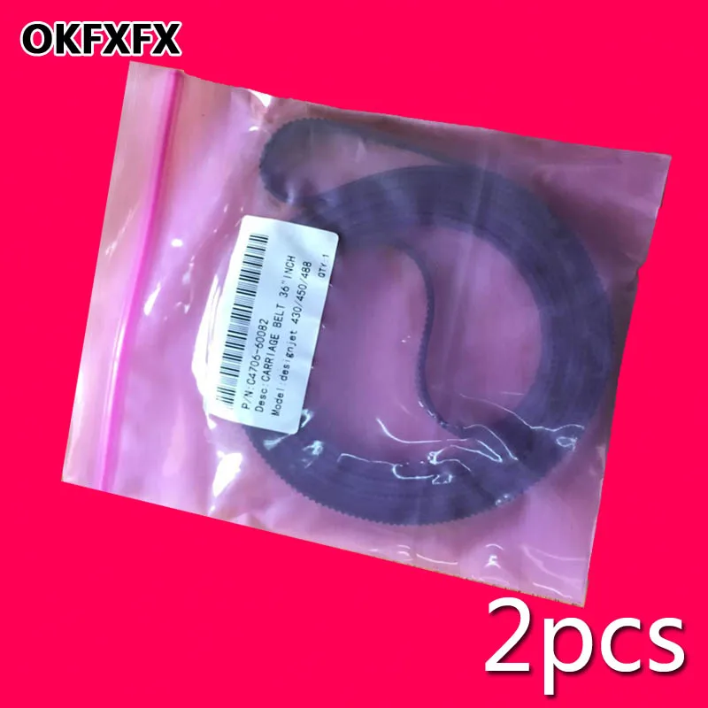 

2 шт. C4705-60082 C4706-60082 Ремень каретки 24 дюйма A1 36 дюймов A0 для HP Designjet 230 250 330 350 430 450 455 488 700 750