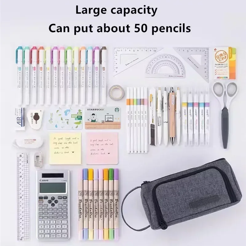 Astuccio per matite di grande capacità Studenti Cancelleria Pen Storage Materiale scolastico Scatola per penne Astucci Borse Forniture di cancelleria per ufficio