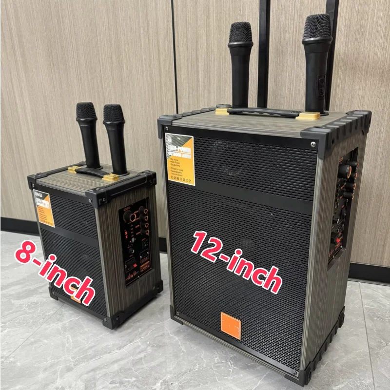 8inch 12inch Big Horn Peak of 1000W High-power Wireless Bluetooth Speaker Portable Wireless Dual Mic Suitable for Home Karaoke