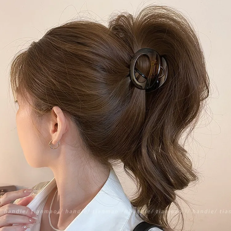 

1 шт. Новая корейская полая заколка-краб для волос 2026 года, для затылка, для женщин, для тонких волос, нескользящая