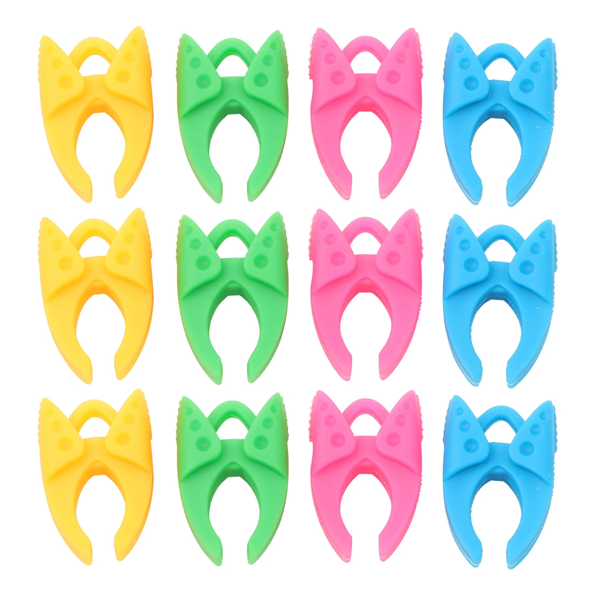 

12pcs Holder Bobbin Holder Clamp Clamp Thread ganizer Clip Colorful Silicone Sewing Quilters Clips St Storage