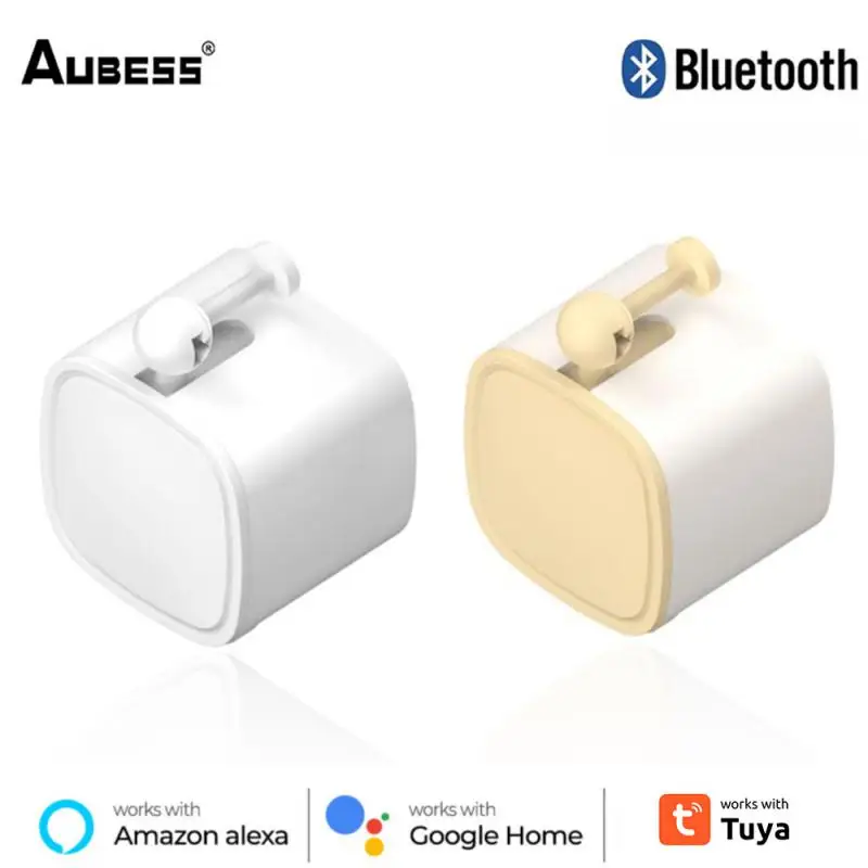 AUBESS Tuya Bluetooth Finger Robot Smart Home Mechanical Button Pusher Arms via Smart Life Control work with Alexa Google Home