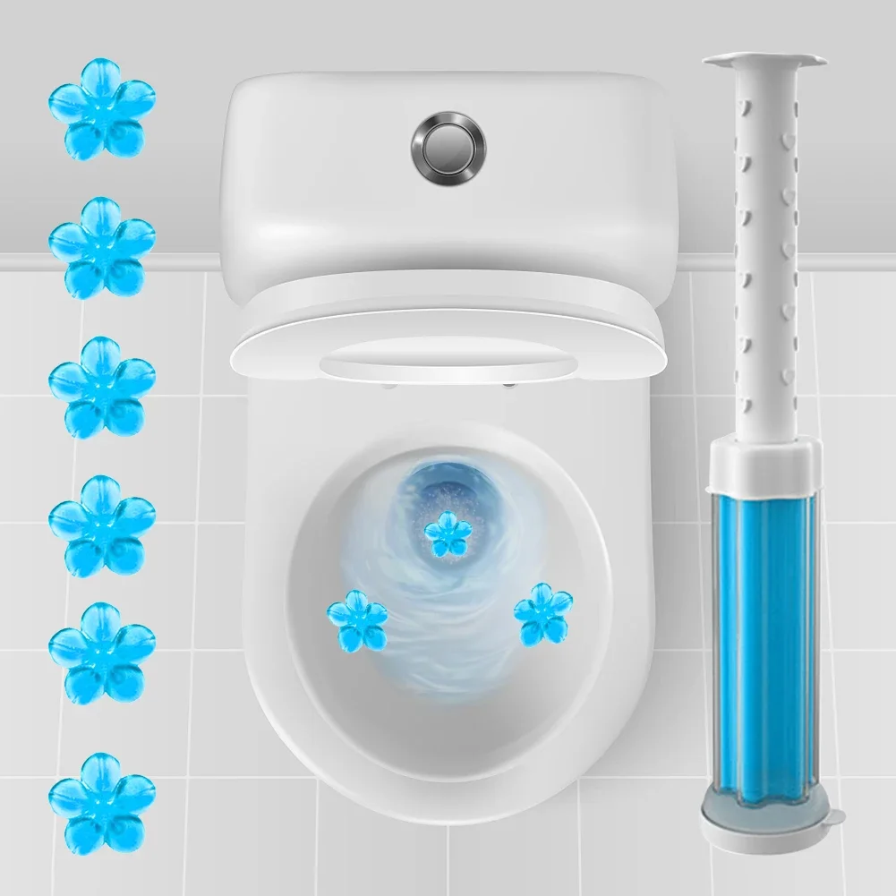 1/6pcs Flower Toilet Cleaner Gel Aromatic Toilet Gel Deodorant Remove Odors Leave Good Smell for Bathroom Fragrance Cleaning