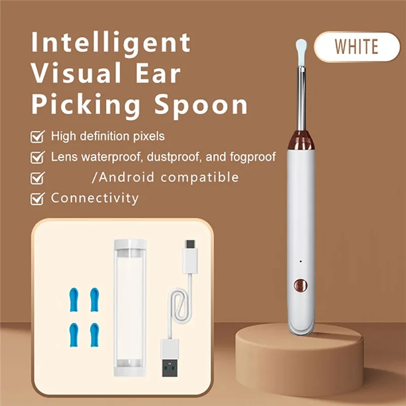 

BYBS-Smart Visual Ear Cleaner Wireless Wifi Ear Pick Otoscope Camera Borescope Luminous Ear Wax Health Care Ear Cleaner Kit