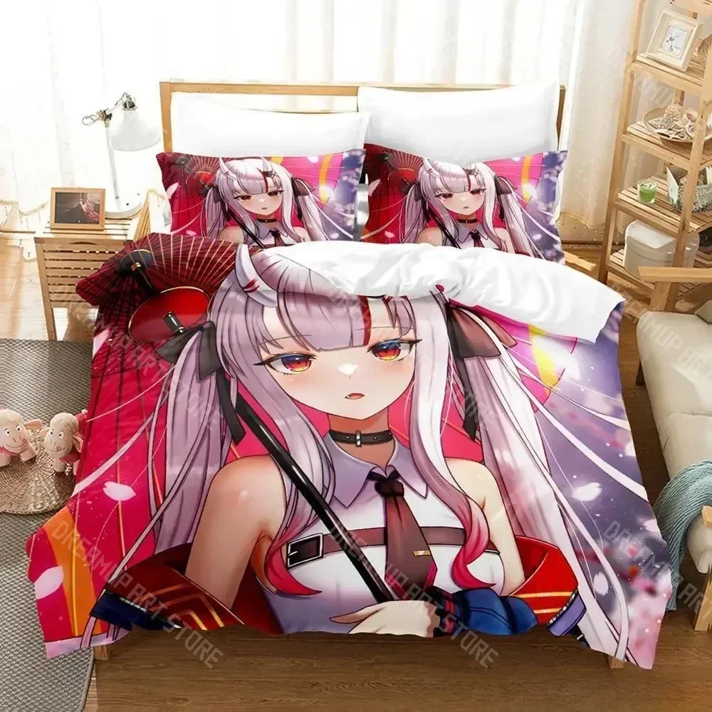 2026 3D Print Nakiri Ayame Bedding Set Single Twin Full Queen King Size Bed Set Adult Kid Bedroom Duvet Cover Sets 3D Print Anim